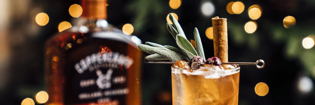 christmas cocktails, bourbon blaze cocktails, bourbon cocktails